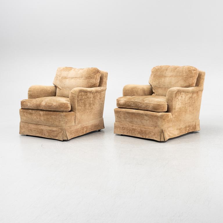 A pair of armchairs, second half of the 20th century.