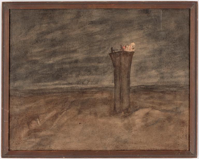 ROBERT HÖGFELDT, blandteknik på papper, sign o dat 20/5 1938.