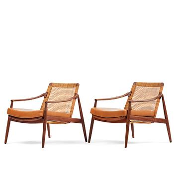 276. Hartmut Lohmeyer, a pair of armchairs, Wilkhahn, Germany, 1950s.