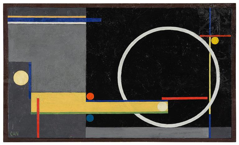 Gösta Adrian-Nilsson, "Vit cirkel Horisontell".