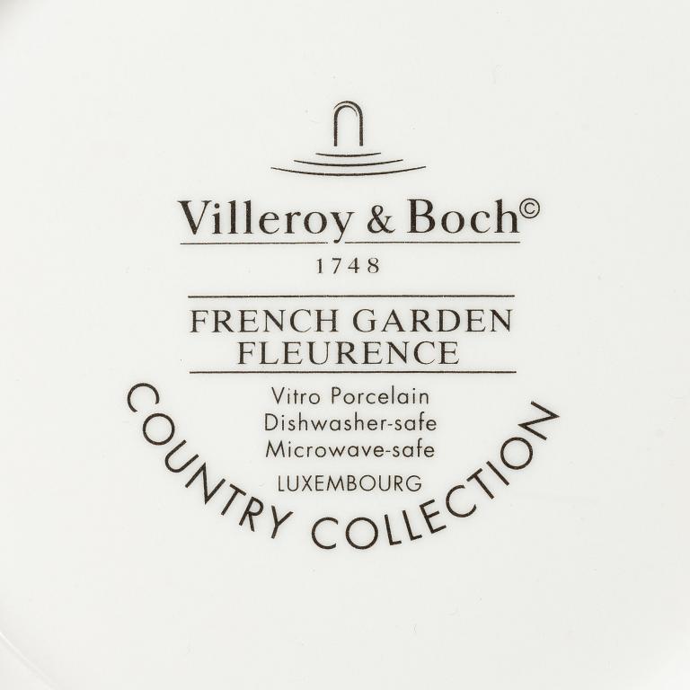 Servis, 29 delar, porslin, "French Garden Fleurence", Villeroy Bosch, Tyskland.