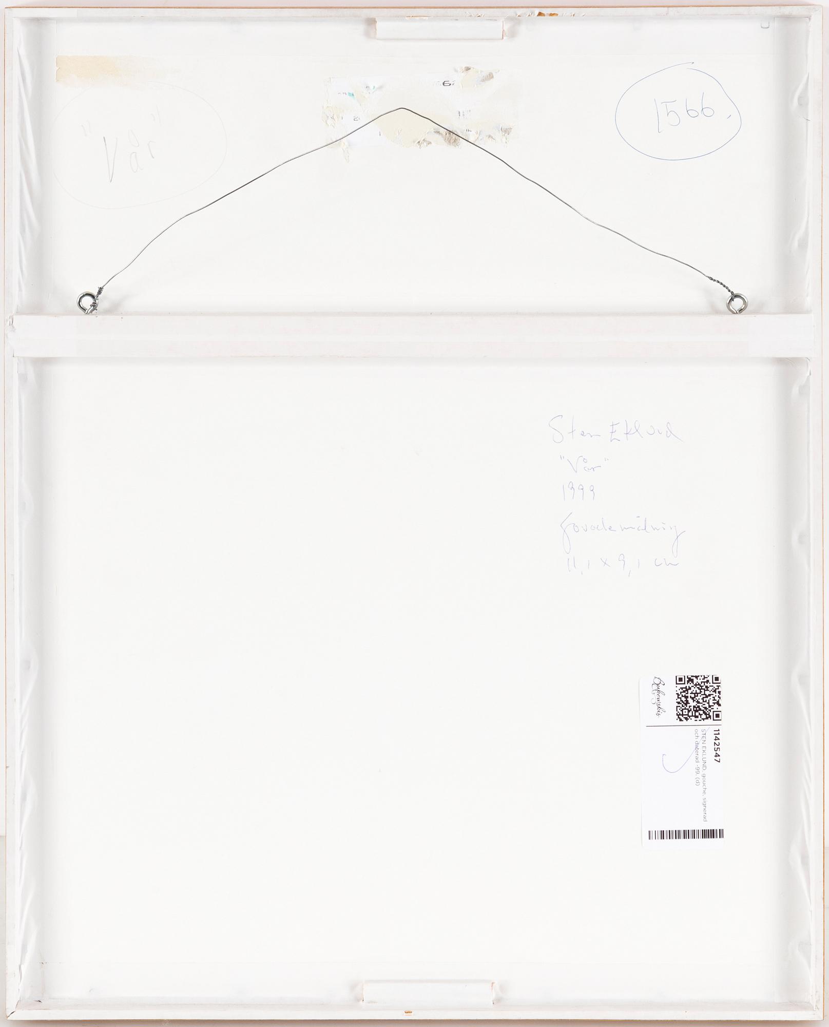 STEN EKLUND, gouche, signerad och daterad -99.