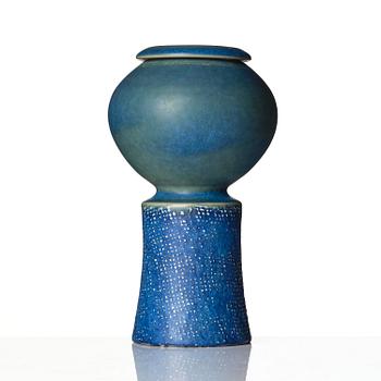 Stig Lindberg, a stoneware vase, Gustavsberg Studio 1963.