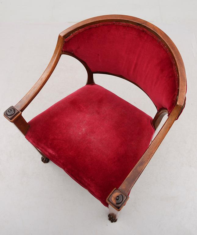 SKRIVSTOL, empirestil, 1800-talets andra hälft.