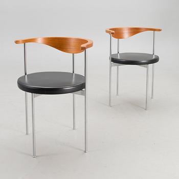 FREDRICK SIECK, table and chairs 1163 for Fritz Hansen, Denmark 1960s/1970s.