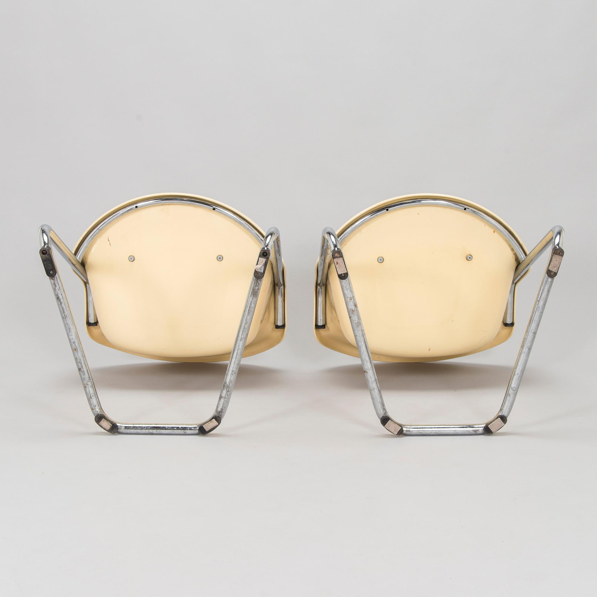 Yrjö Kukkapuro, stolar, 4 st, modell 419, Haimi, 1970-tal.