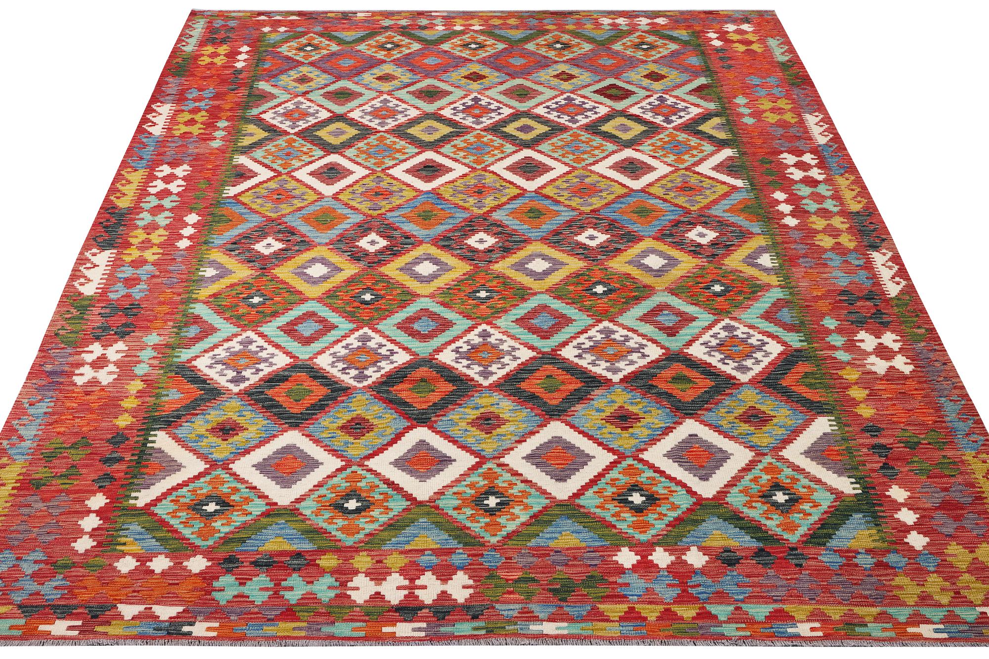A Kilim carpet, c. 344 x 255 cm.