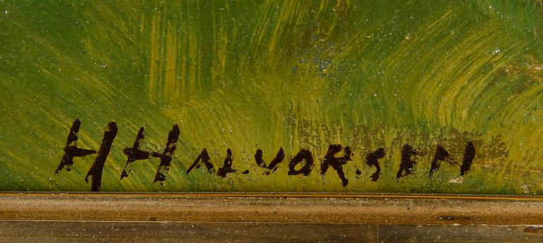 HALVOR HALVORSEN, olja på duk, sign.