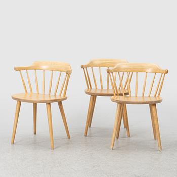 Yngve Ekström, Three 'Småland' chairs, second half of the 20th century.