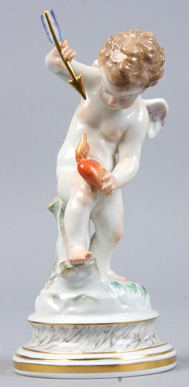 FIGURINER, 2 st, porslin, Meissen, 1800/1900-tal.