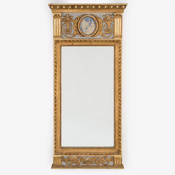 A late gustavian mirror from around year 1800.