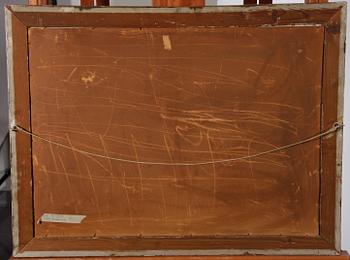 OKÄND KONSTNÄR, olja på papp-pannå.