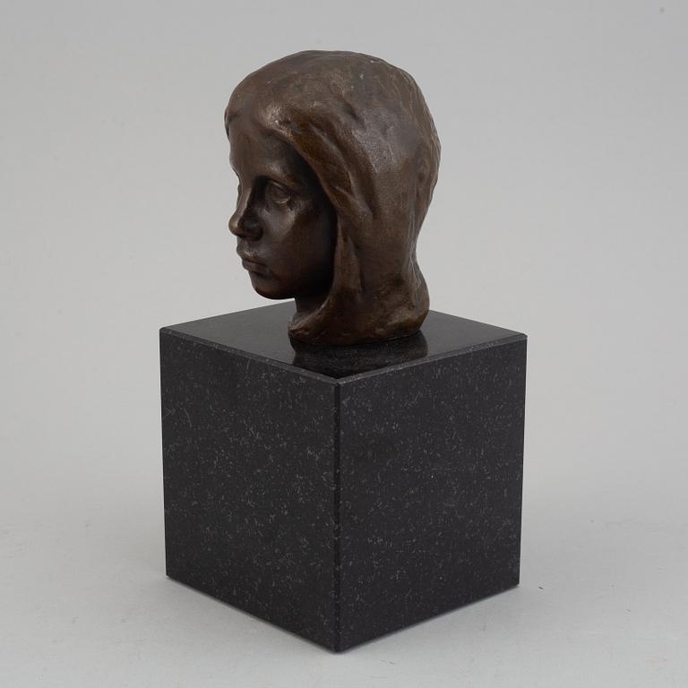 Johannes Collin, sculpture, bronze, signed and dated 1910.