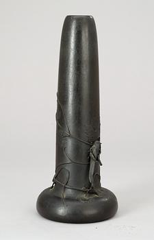 A Hugo Elmqvist patinated bronze vase, Florence, circa 1900.