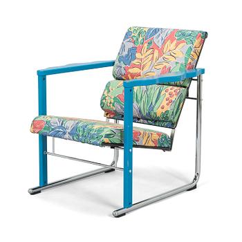 Yrjö Kukkapuro, A 1980s  'Experiment' open armchair for Avarte, Finland.