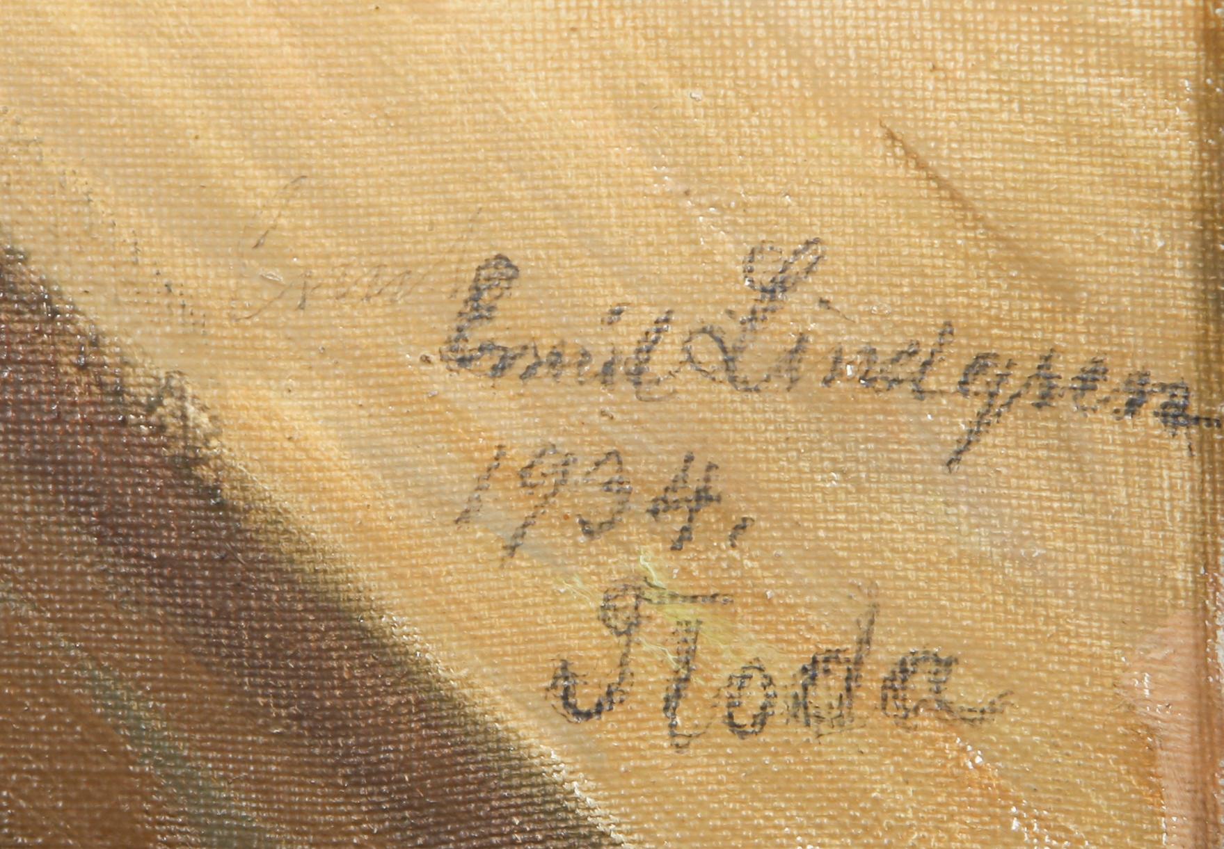 EMIL LINDGREN, olja på duk, sign o dat 1934.