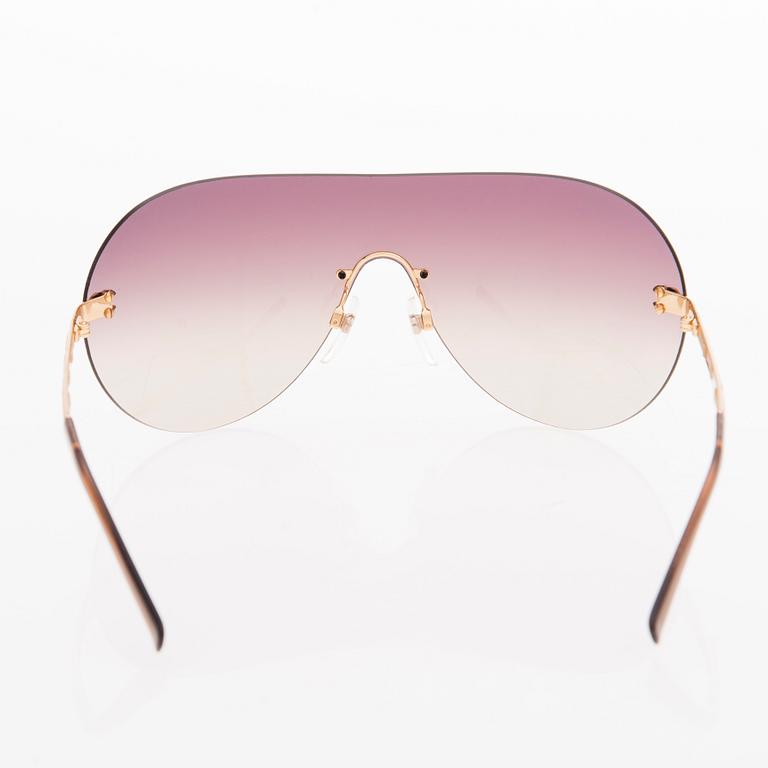 A Pair of Frameless Goldtone Sunglasses, Model 4118.