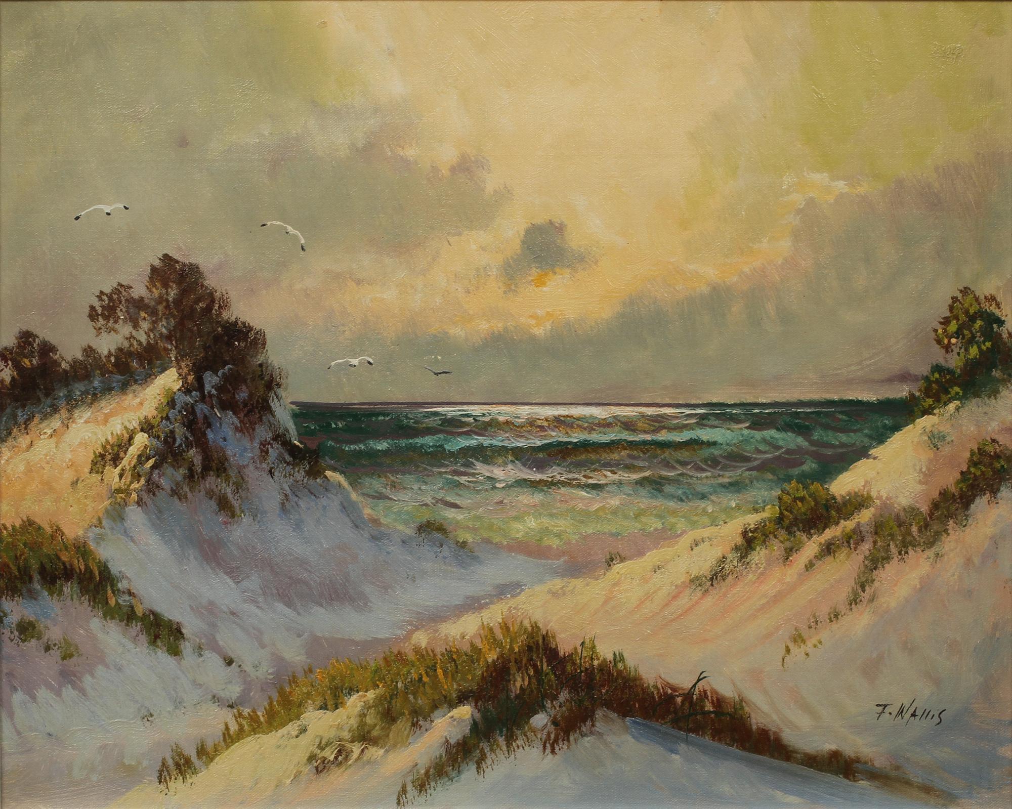FRANK WALLIS, olja på duk, signerad.