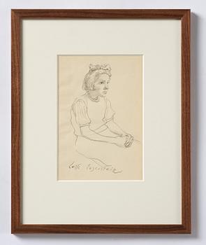 Lotte Laserstein, Girl with a wreath in her hair.