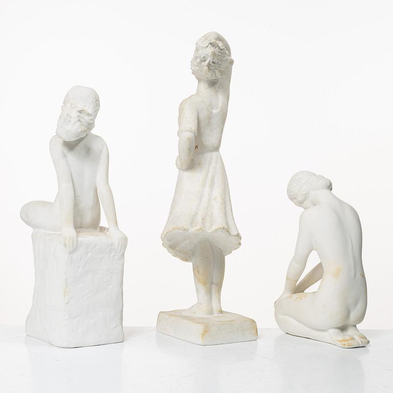 Carin Nilson, ”Västanvind”, ”Styra” and sitting girl.