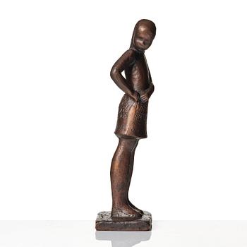 Lisa Larson, Lisa Larson, "The Teenager", a bronze sculpture, Scandia Present, Sweden ca 1978, no 202.