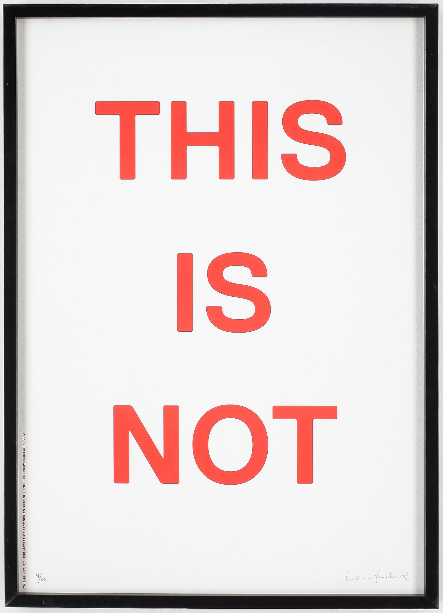 LARS FUHRE, färglitografi, signerad och numrerad 9/50.