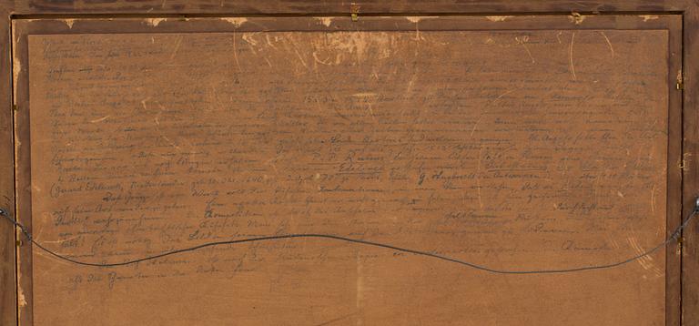 GÉRARD I EDELINCK, engraving on paper, circa 1660, after Peter Paul Rubens after Leonardo da Vinci. Signed in the plate.