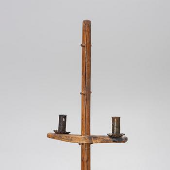 A floor candlestick, 19th Century.