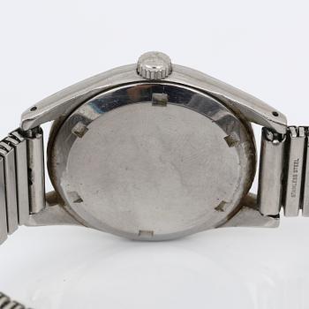 ARMBANDSUR, 2 st, stål, bland annat Omega, 1950/60-tal.