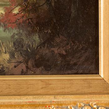 OKÄND KONSTNÄR, olja på duk, 1800-talets slut.