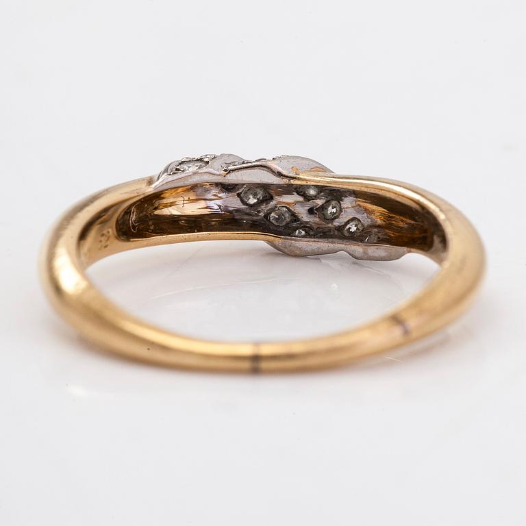 Cartier, ring, 18K guld med diamanter.