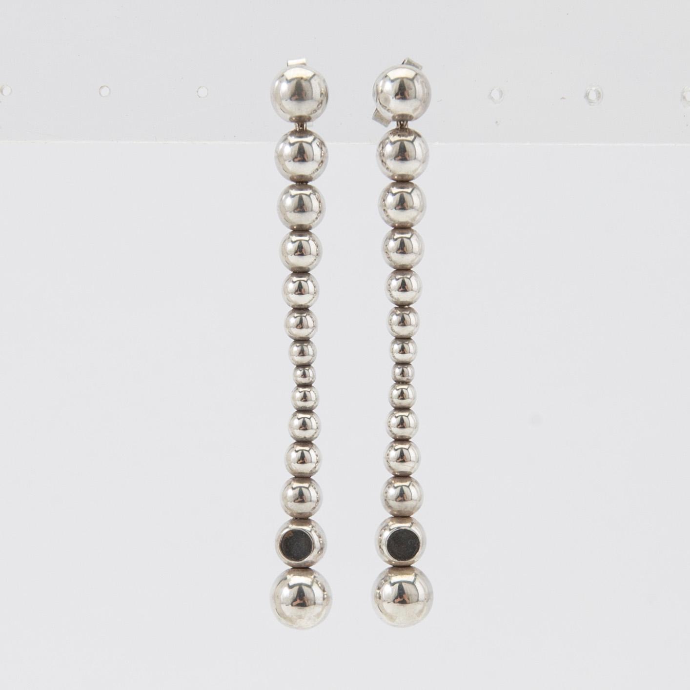 Georg Jensen, earrings, a pair, silver.