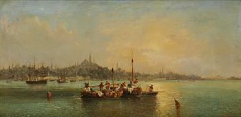 663. Charles Kuwasseg, View from Constantinople.