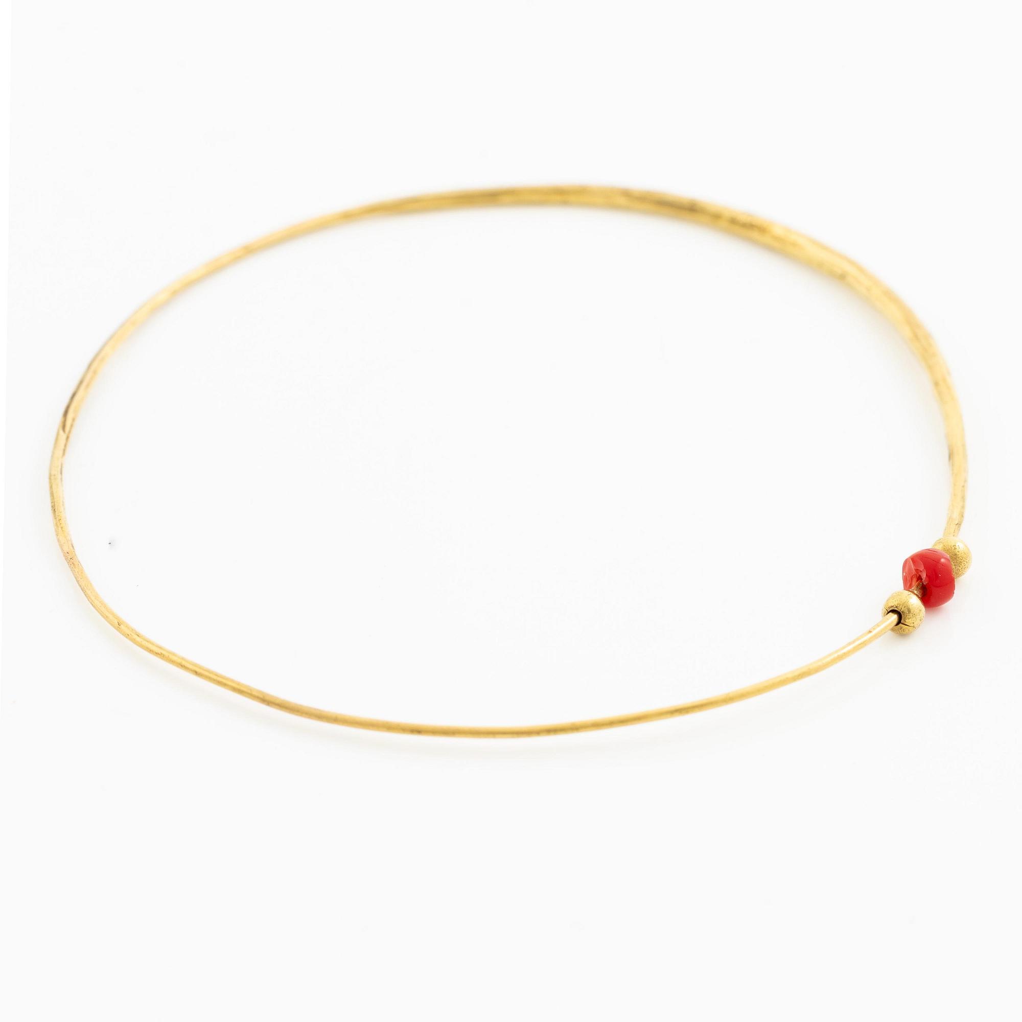 PA Lundahl-Terrs, en collier och ett armband 18K guld, Växjö 1972.