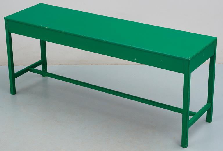 A Josef Frank green laquered sideboard by Svenskt Tenn.