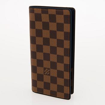 LOUIS VUITTON Damier Ebene Brazza Wallet.