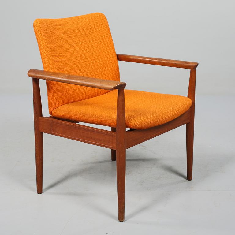 KARMSTOL, "Diplomat", Finn Juhl, France & Søn, Danmark, 1900-talets andra hälft.