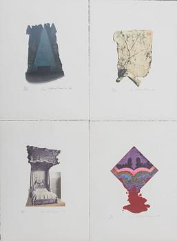 Ivor Abrahams, "E.A. Poe. Tales and Poems", 20 colour serigraphs, 1976.