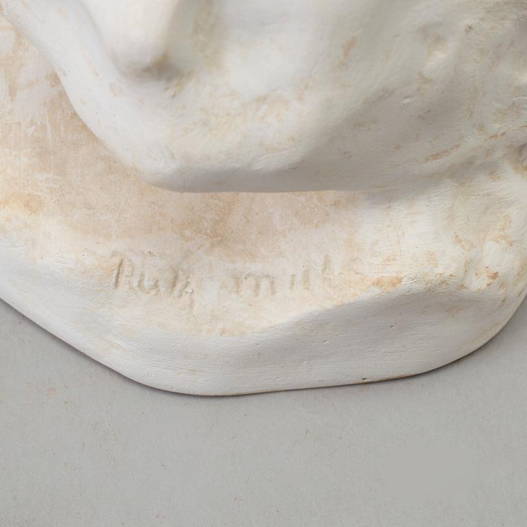 RUTH MILLES, signed, plaster.