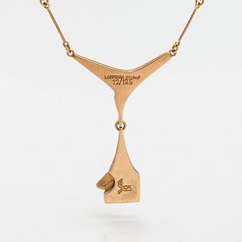 Björn Weckström, "Stockmann's jubilee jewellery", a 14K gold and platinum necklace. Lapponia 1987.