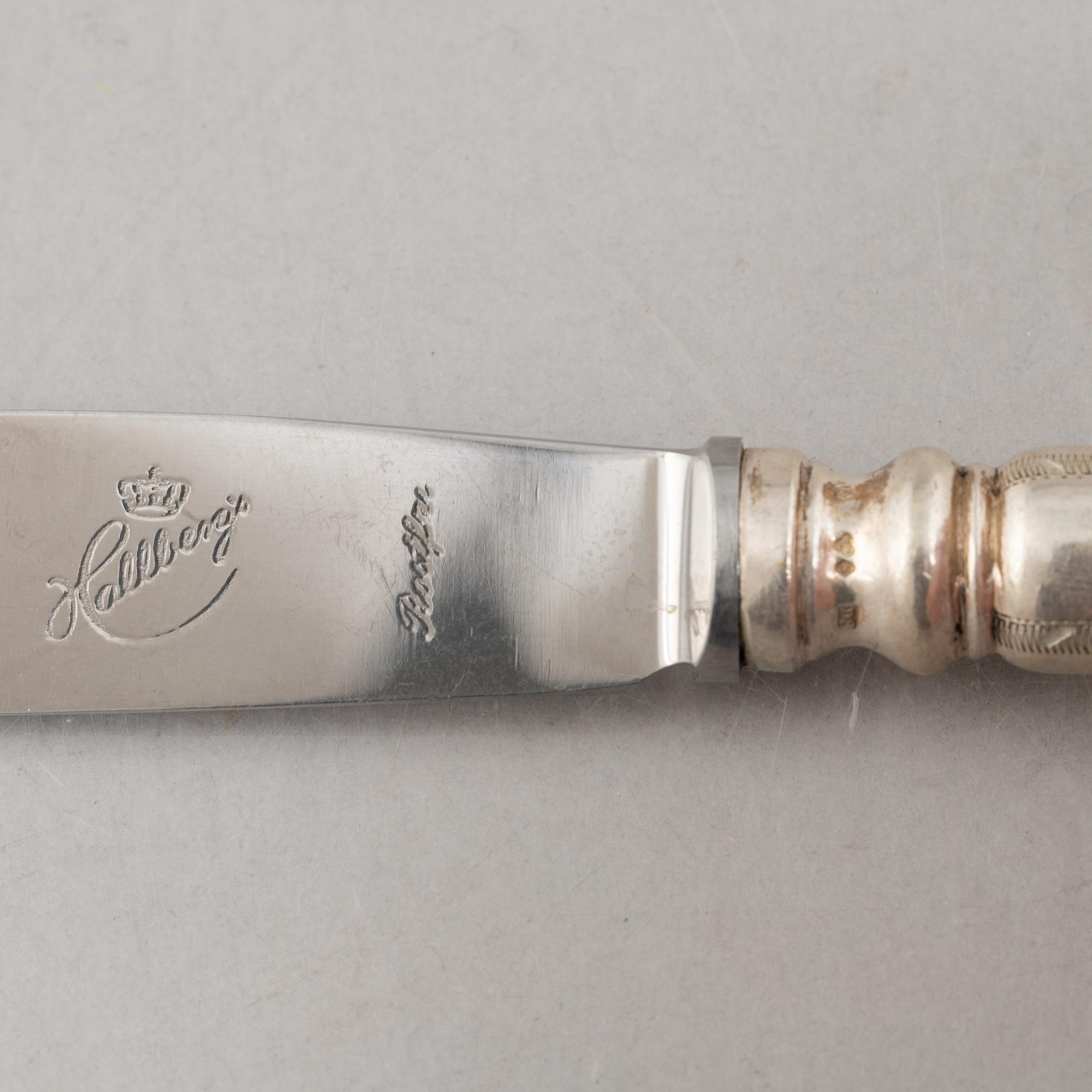 A Swedish Silver Cutlery, model "Svea", CG Hallberg, Stockholm, mostly 1933 (100 pieces).