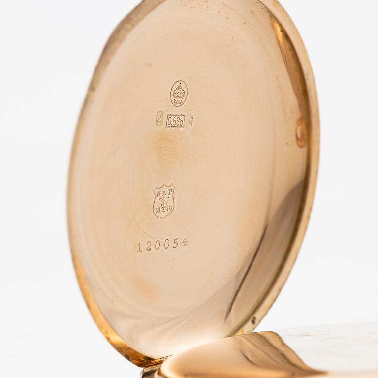 J.W Grönbäck, Stockholm, fickur, savonett, 51 mm.