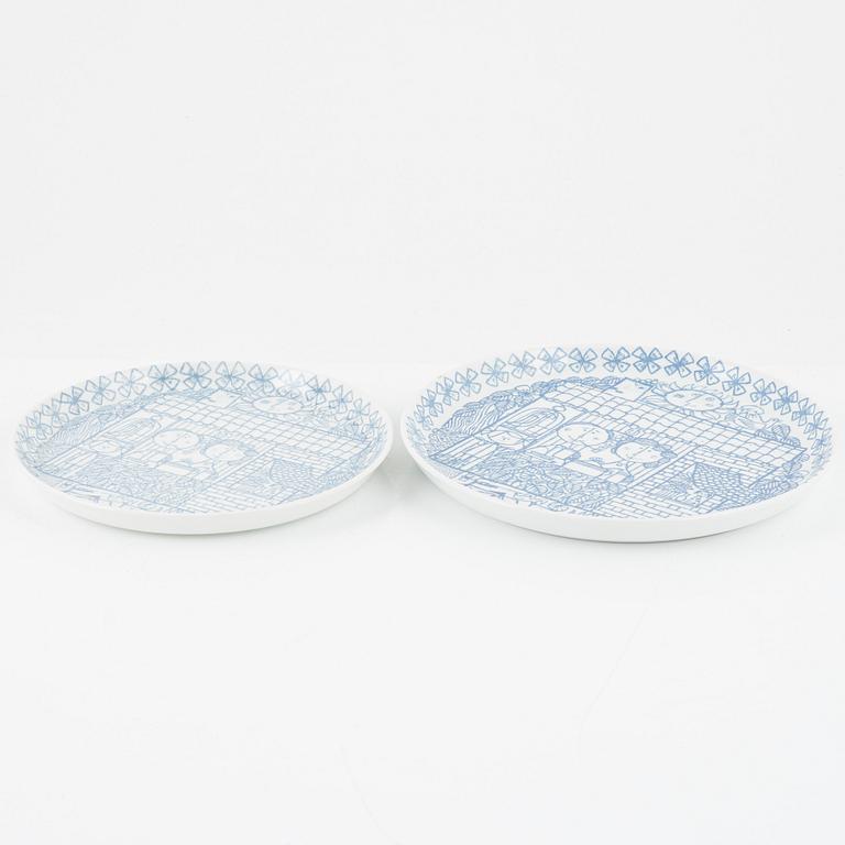 Stig Lindberg, 22 pieces porcelain, 'Boro', Gustavsberg.