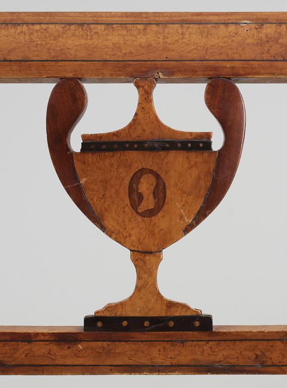 STOLAR, 7 stycken, empire, 1800-talets första hälft.