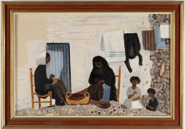 Jurgen von Konow, oil on canvas, signed and dated 1952.