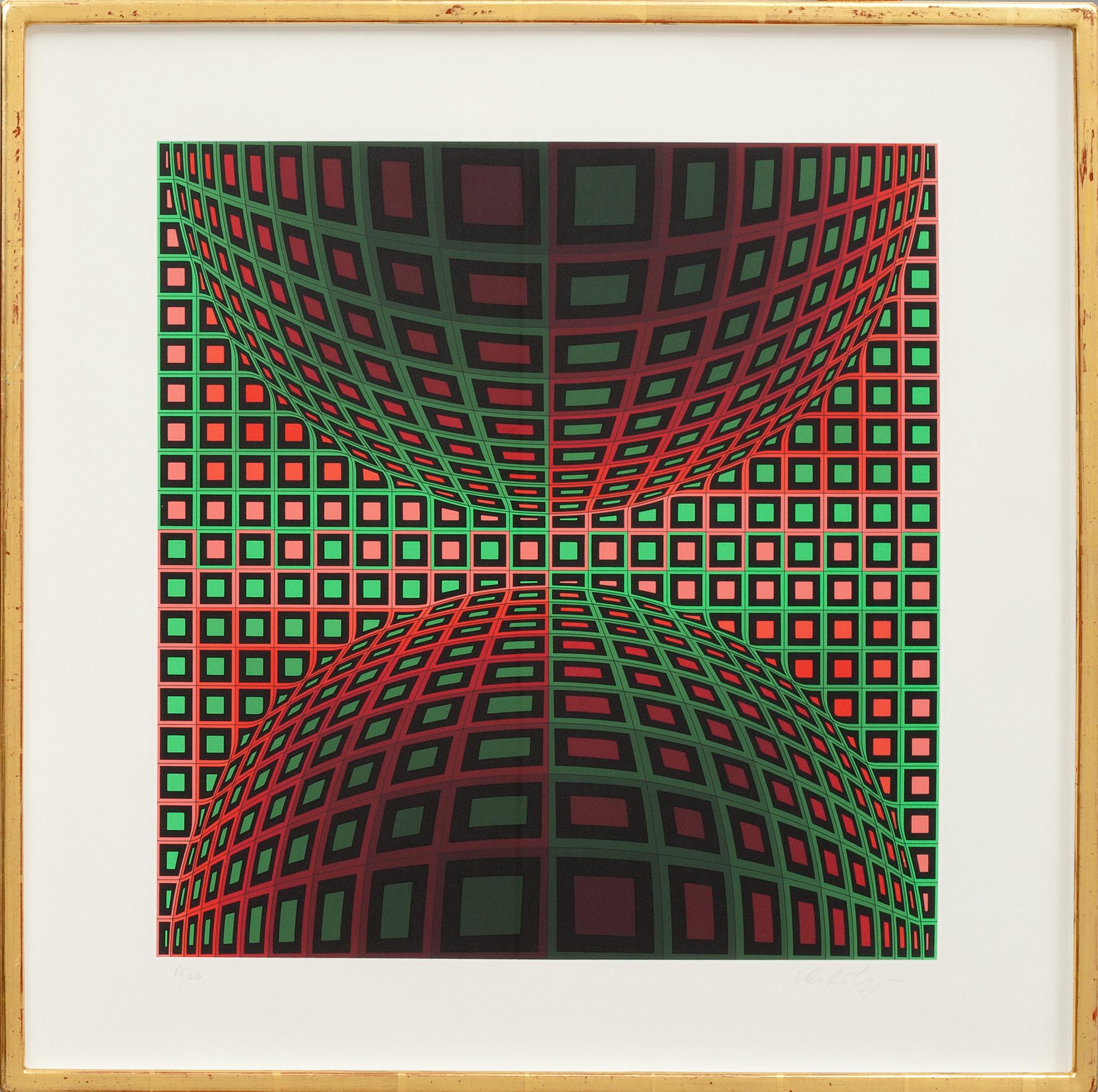 VICTOR VASARELY, serigrafi, sign o numr 66/250.
