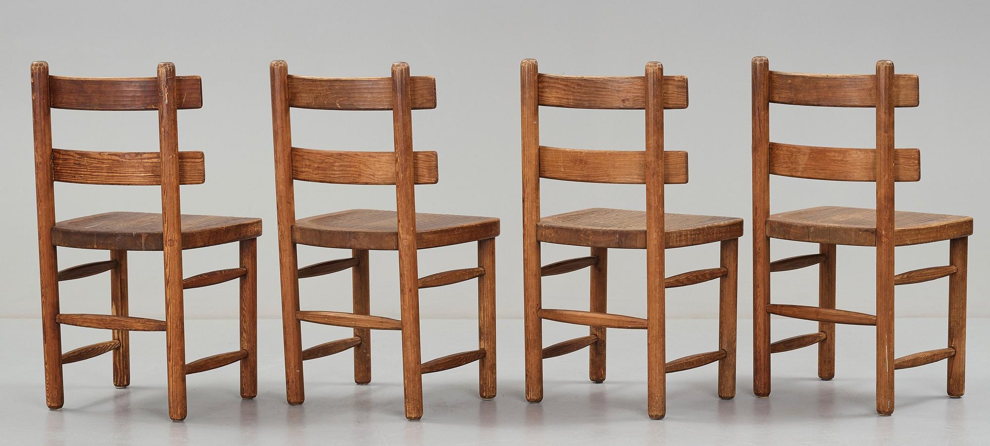 Axel Einar Hjorth, stolar 4 stycken "Sandhamn", Nordiska Kompaniet, 1929.
