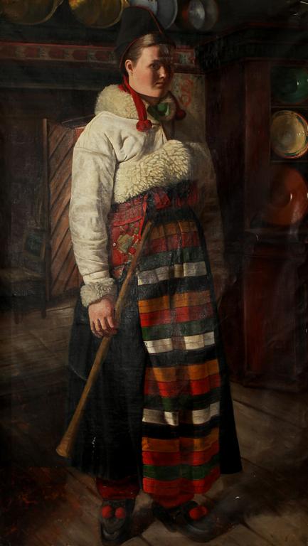 EMMA SPARRE, tillskriven, olja på duk, otydligt daterad 1882?.