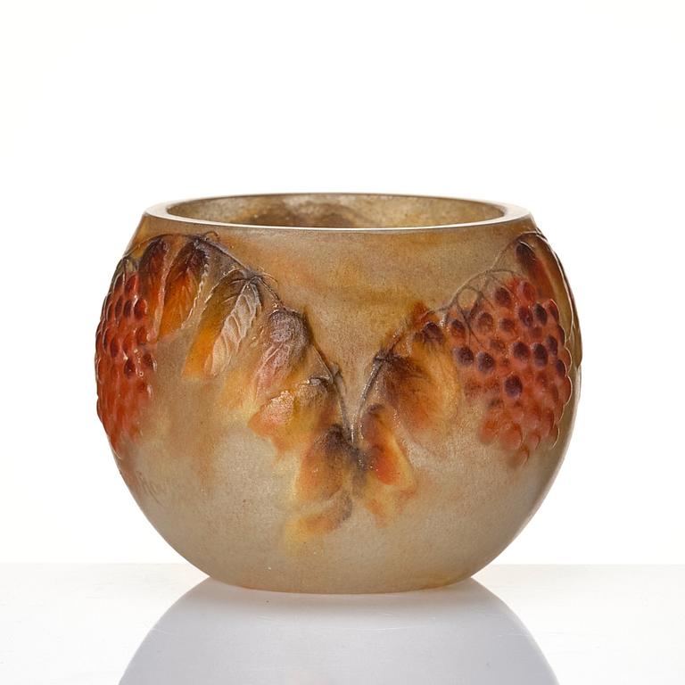 Gabriel Argy-Rousseau, a 'Service Tree' pâte de verre vase, France 1920s.