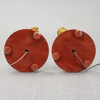 A pair of Louis XVI-style floor lamps, second half of the 20th century.